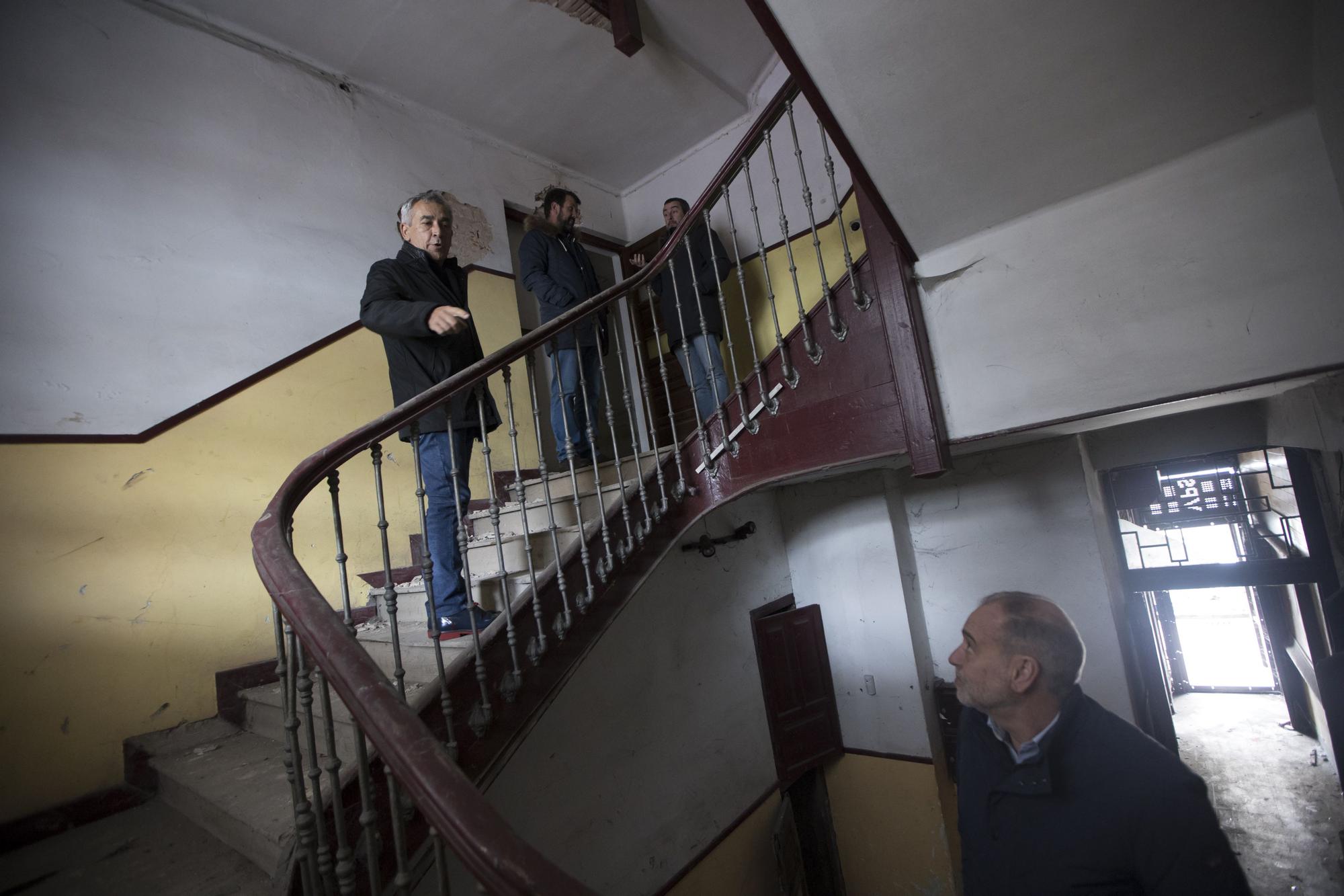 El interior del edificio del Café Colón, al desnudo
