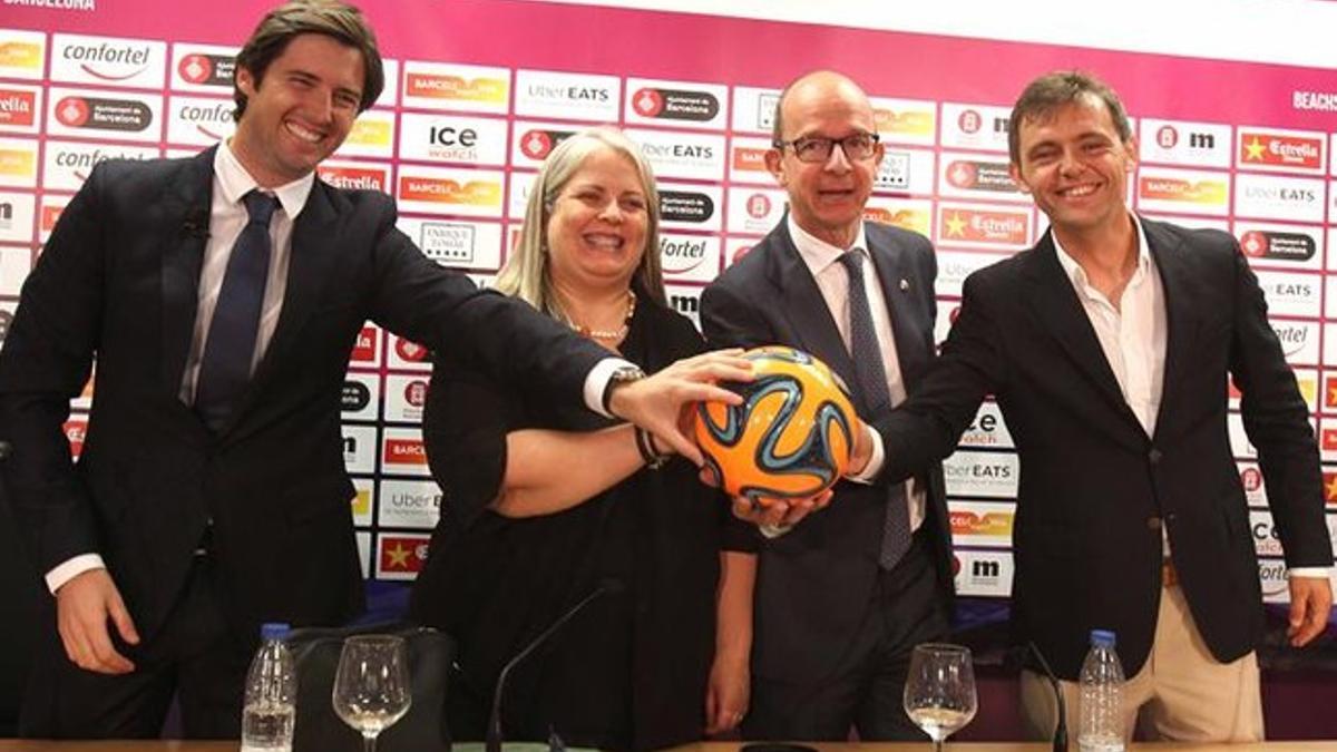 Presentacion de la Barcelona Beach Soccer Cup