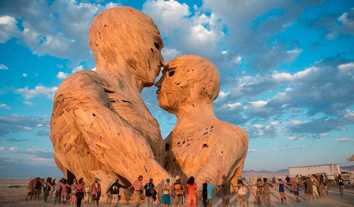 El festival burning man, en una fotografía de archivo