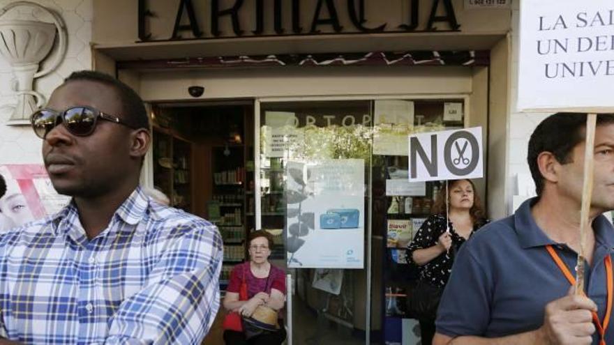 Protestas contra la exclusión sanitaria de los inmigrantes