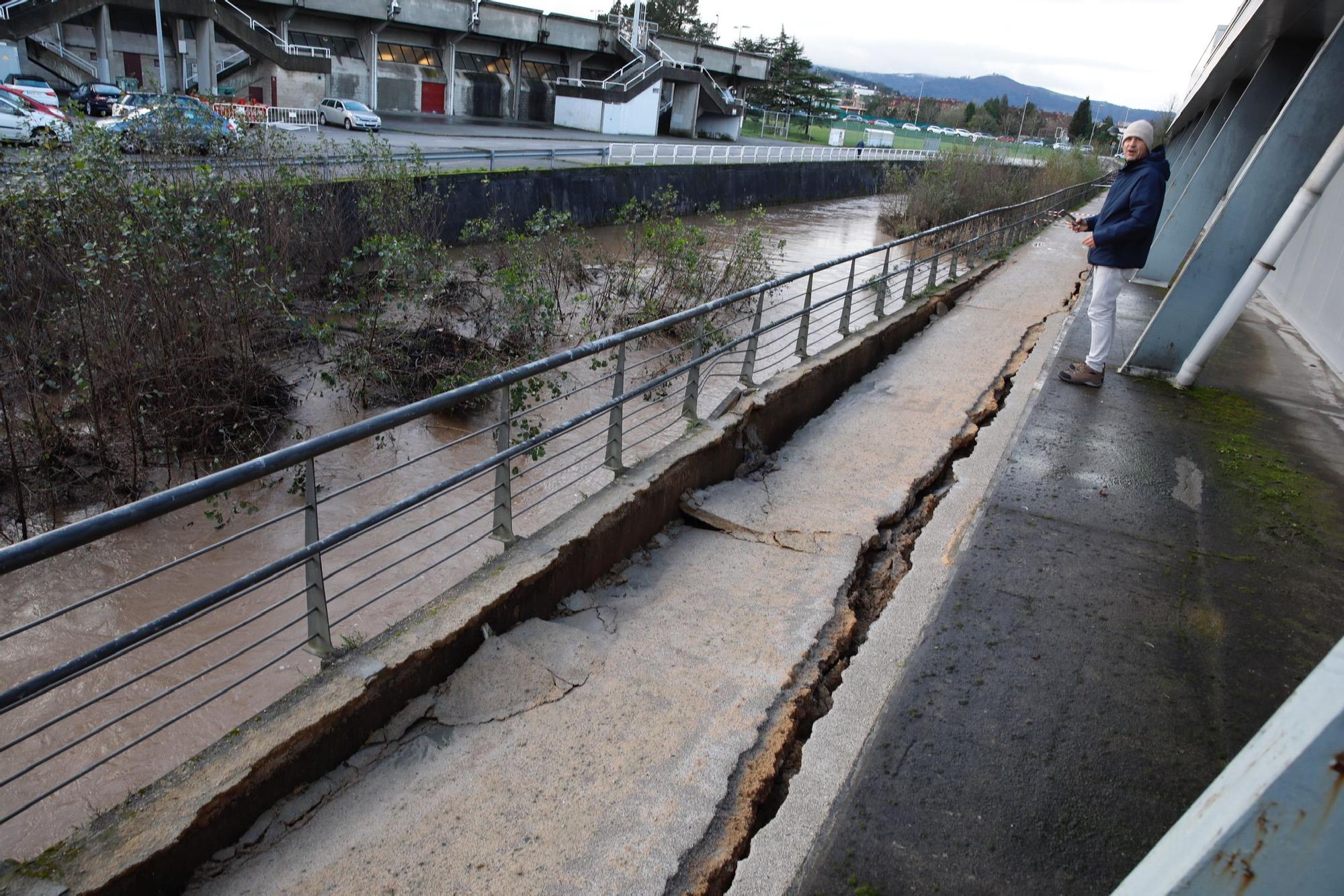 En imágenes: El temporal provoca grandes daños en la senda del Piles