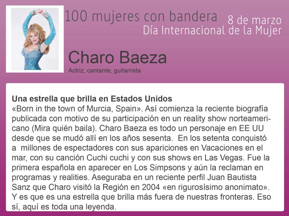 100 mujeres con bandera