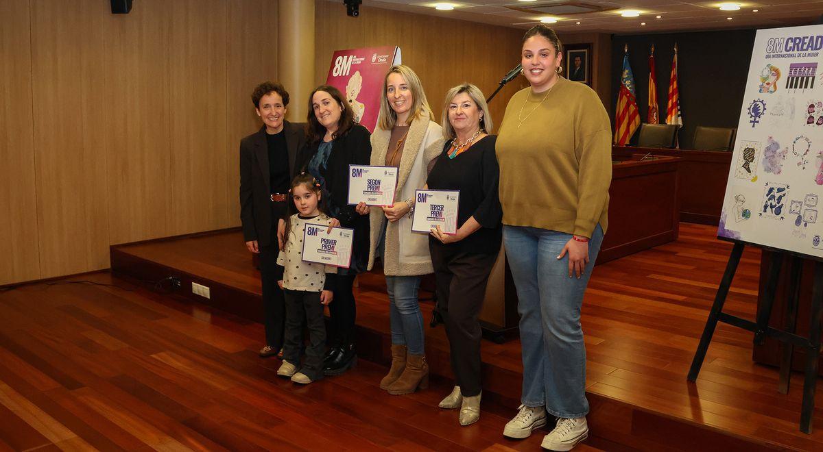 La alcaldesa, Carmina Ballester, en la entrega de premios del certamen 'Creadoras'.