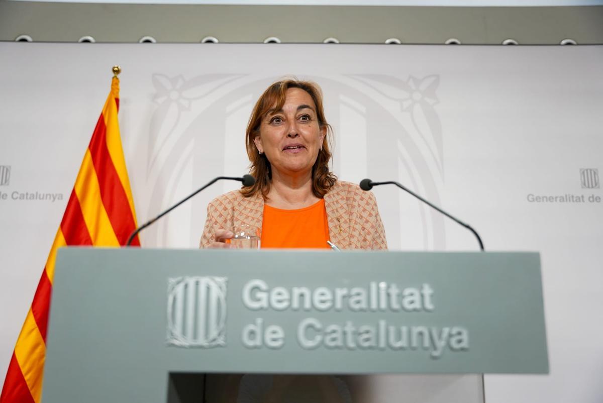 La consellera de Territori y portavoz del Govern, Sílvia Paneque.