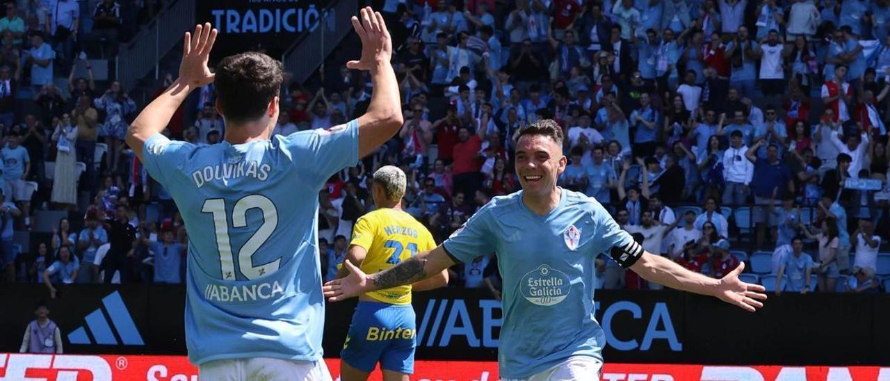 Aspas-Douvikas, una pareja goleadora por explotar