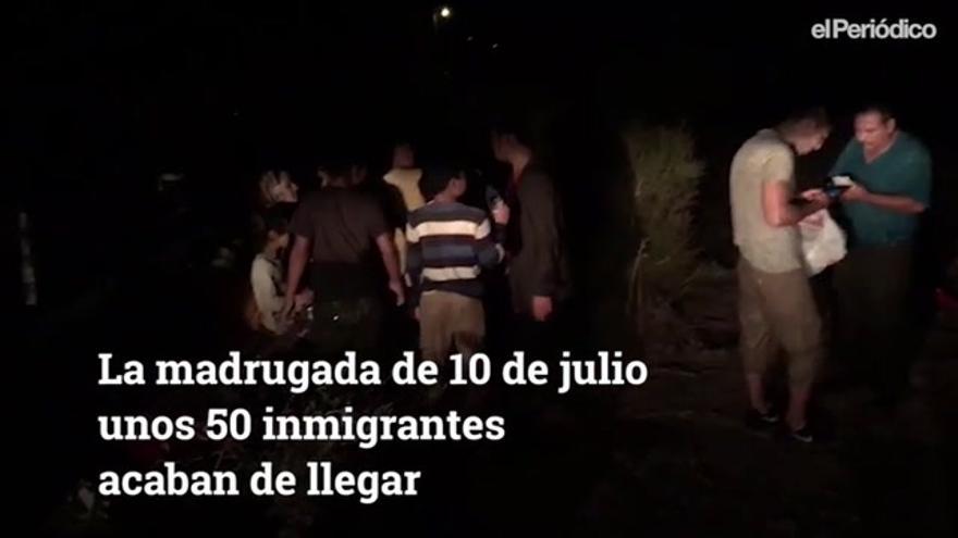 Así es un desembarco de inmigrantes en territorio europeo