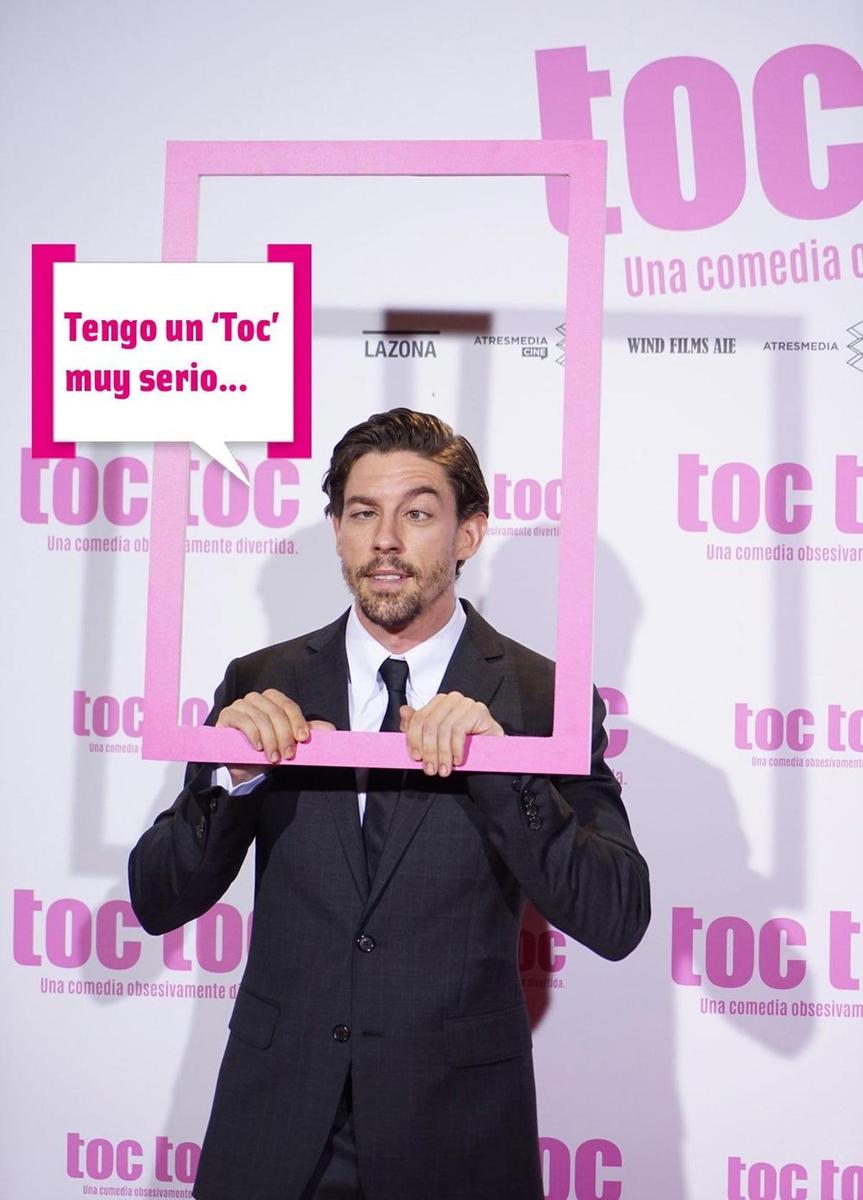 Adrián Lastra en el estreno de 'Toc Toc'