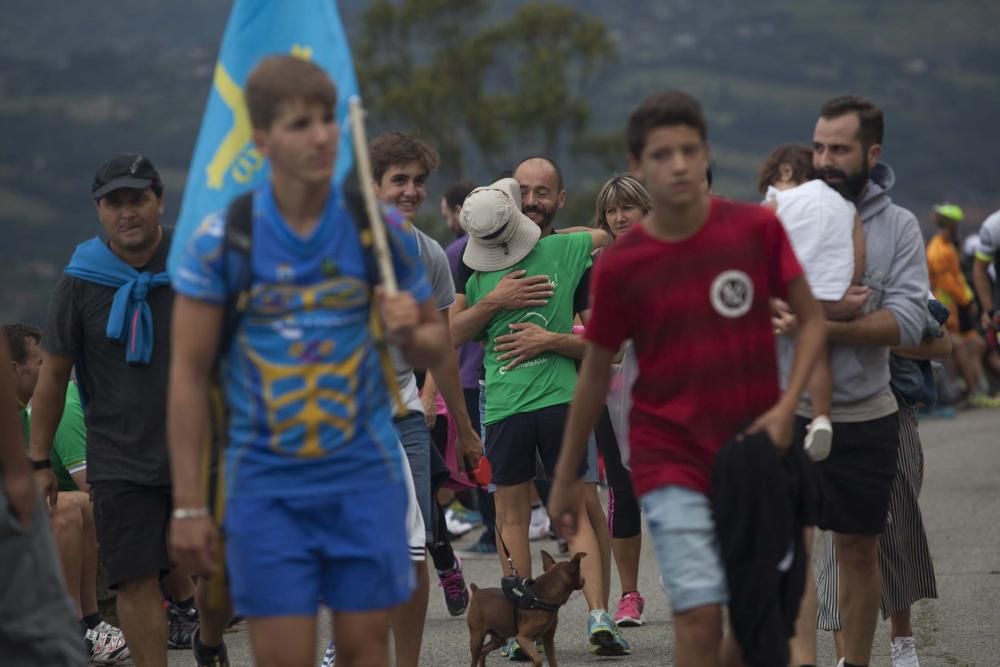 Ambientazo ciclista en el Naranco