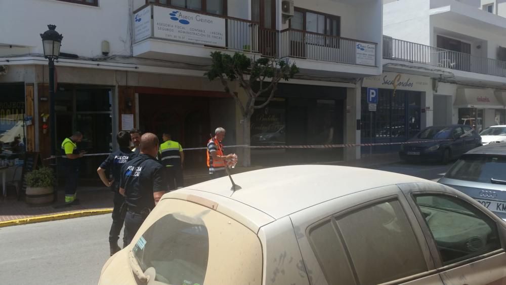 Alarma por un incendio en Santa Eulària