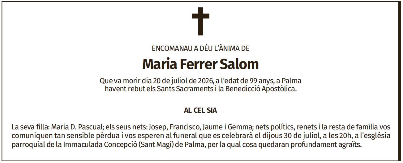 Maria Ferrer Salom