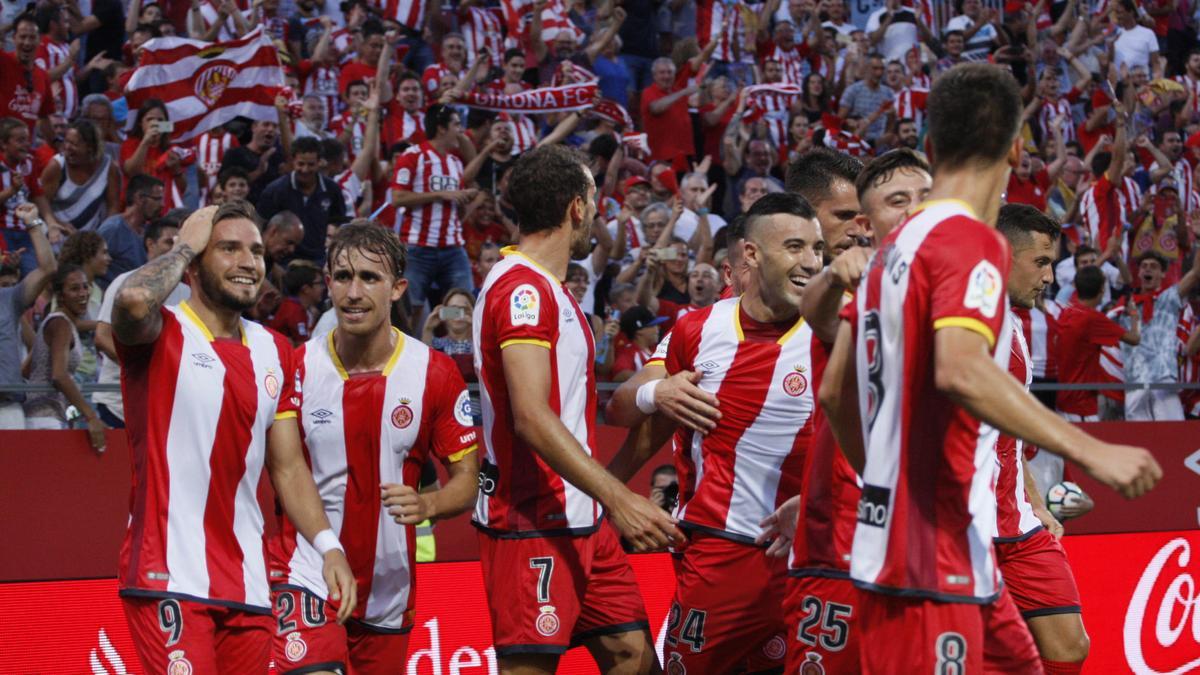 El primer partit del Girona a Primera Divisió.