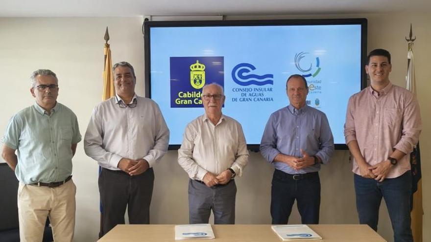 La Mancomunidad del Sureste de Gran Canaria y el Consejo Insular de Aguas firman un convenio de agua regenerada