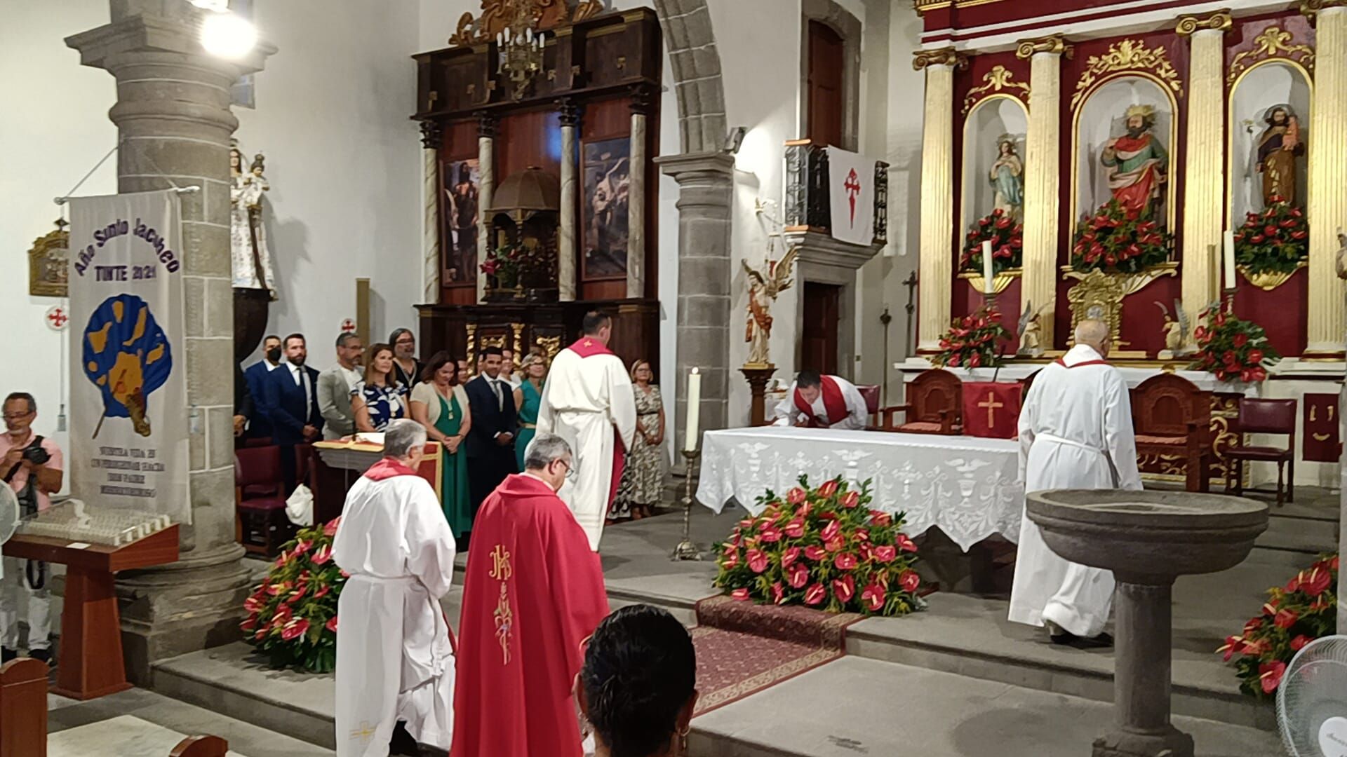 Misa y procesión de Santiago Apóstol en Tunte