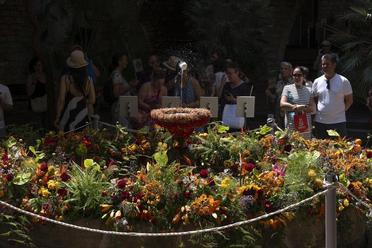 Barcelona 20/06/2025 Lou com balla, ahora con agua nuevamente. en la foto, el Museu Marés Fotografía de Ferran Nadeu