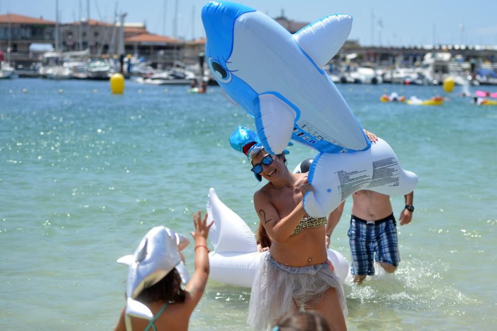 Un año más, y van nueve, se celebra el Campeonato Mundial de Colchonetas de Sanxenxo