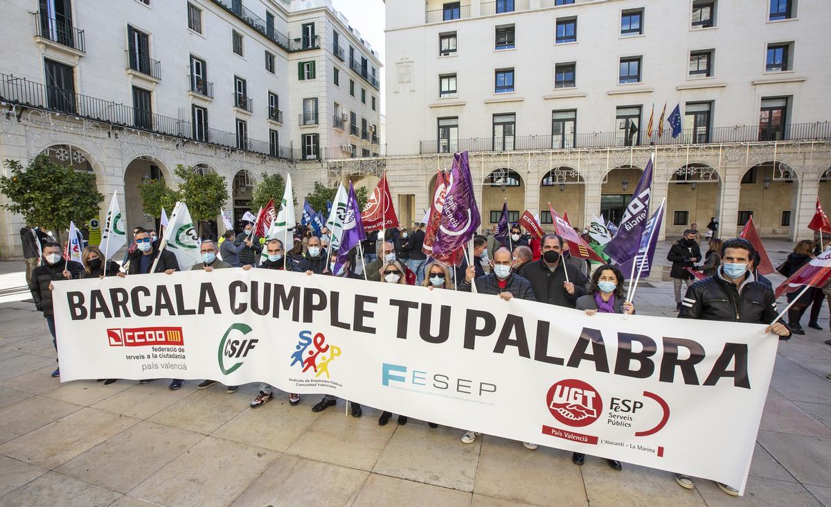 Una de las protestas celebradas por no implantarse la carrera profesional