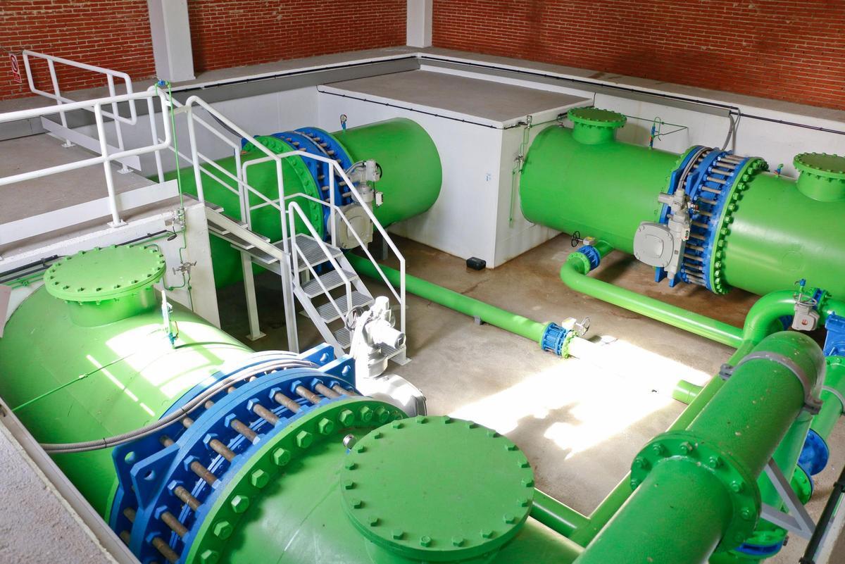 El depósito de agua de Celles.