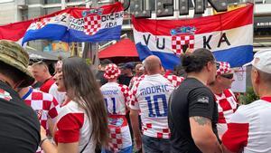 La afición de Croacia colapsó Rotterdam