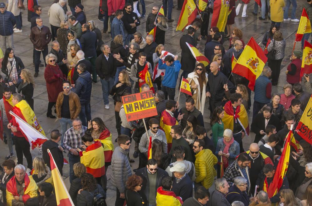 Manifestación en Alicante contra el gobierno de Pedro Sánchez