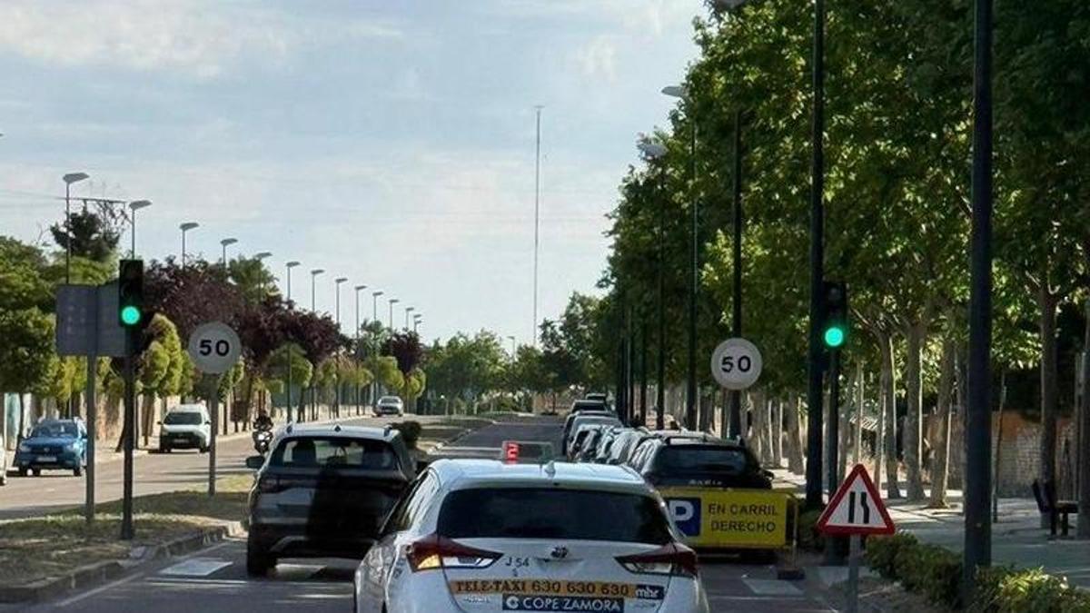 Zona del cruce de La Aldehuela con la Barriada de Asturias