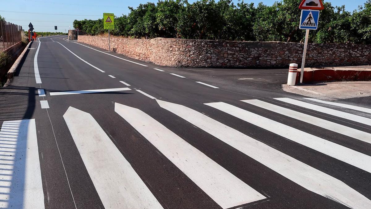 Así ha quedado la carretera.