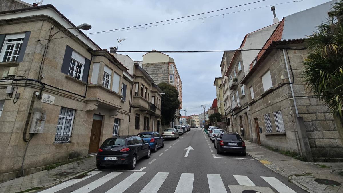 Vista general de la calle Carmen.