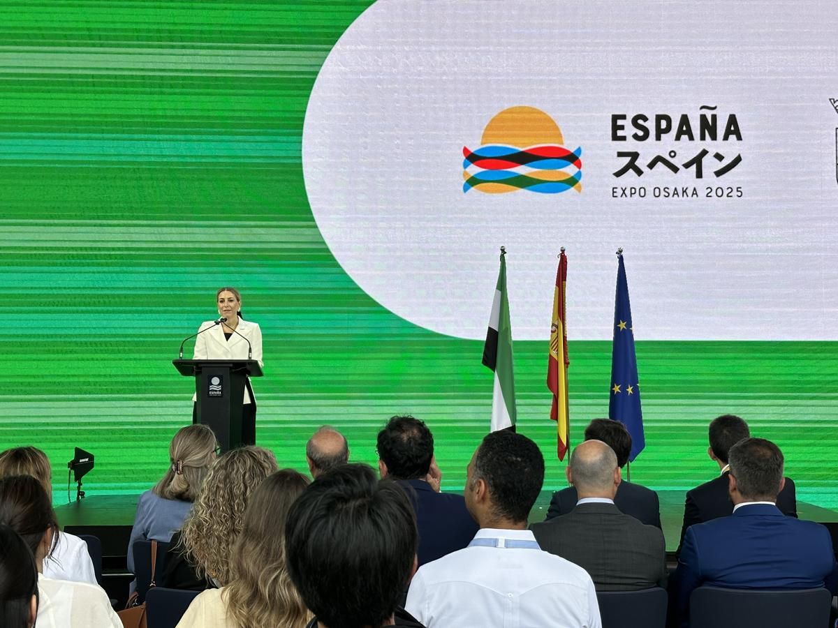 Fotogalería | Guardiola destaca en la Expo de Osaka el potencial cultural y económico de Extremadura