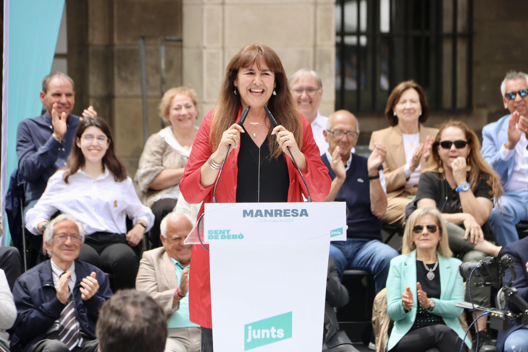 Acte central del candidat a l'alcaldia de Manresa de Junts, Ramon Bacardit