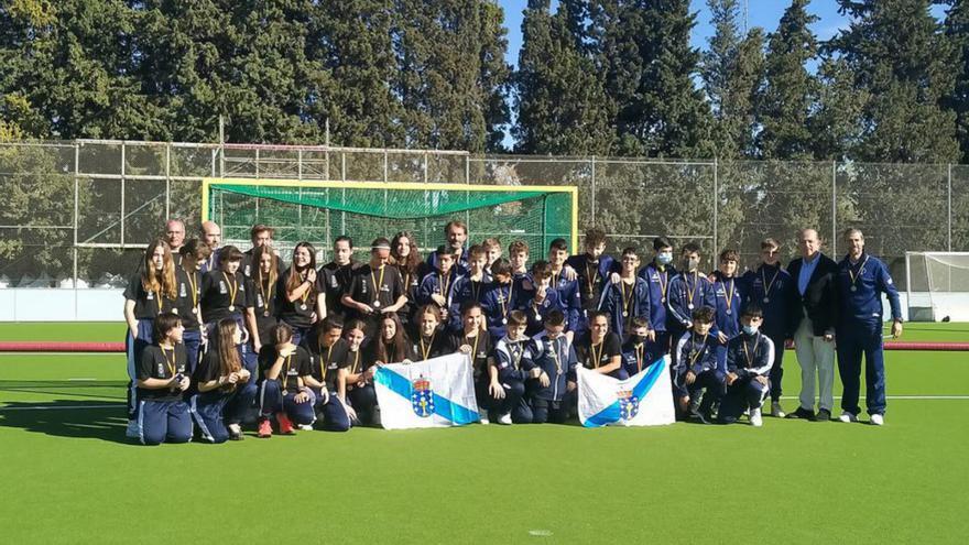 Bronce para la selección gallega de hockey sub-14