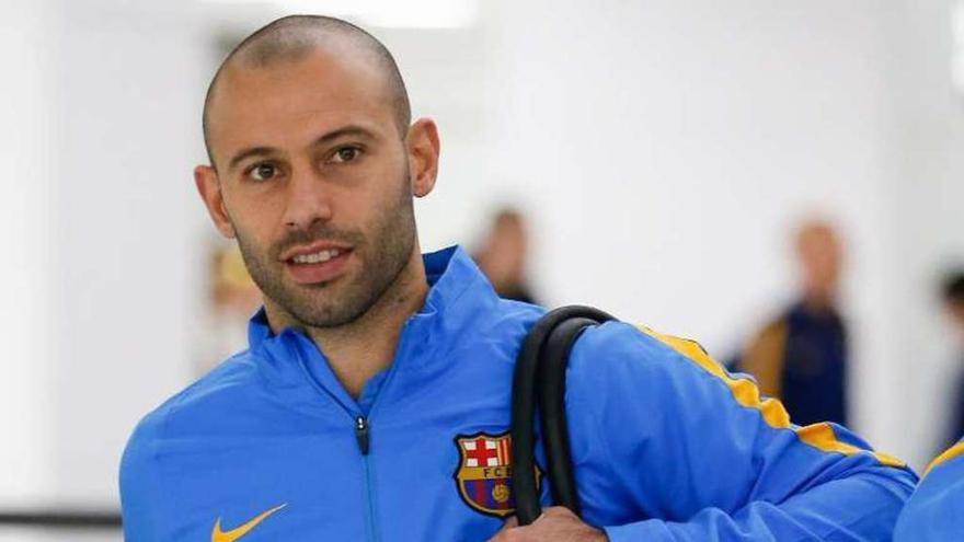 Mascherano, tras la llegada del Barcelona a Japón.