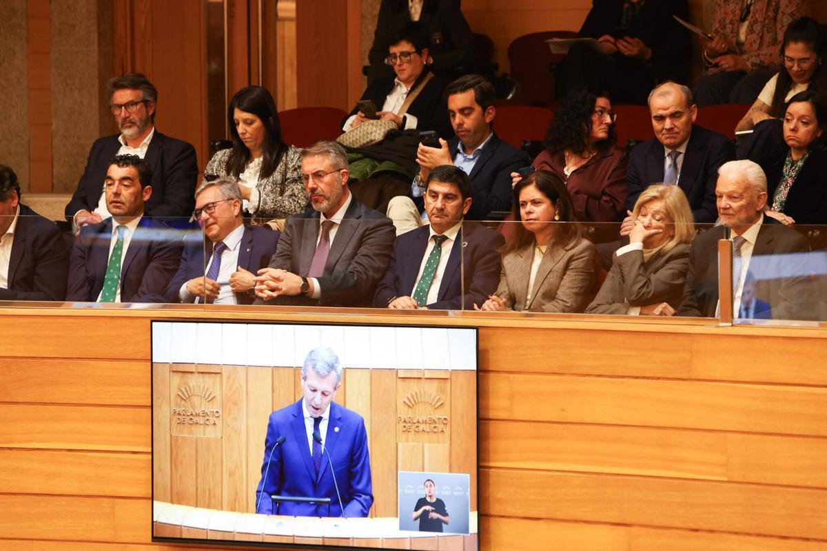 FARO SANTIAGO. AMBIENTE DE LA MAÑANA EN EL DEBATE DE ESTADO DE LA AUTONIMIA. XOAN ALVAREZ