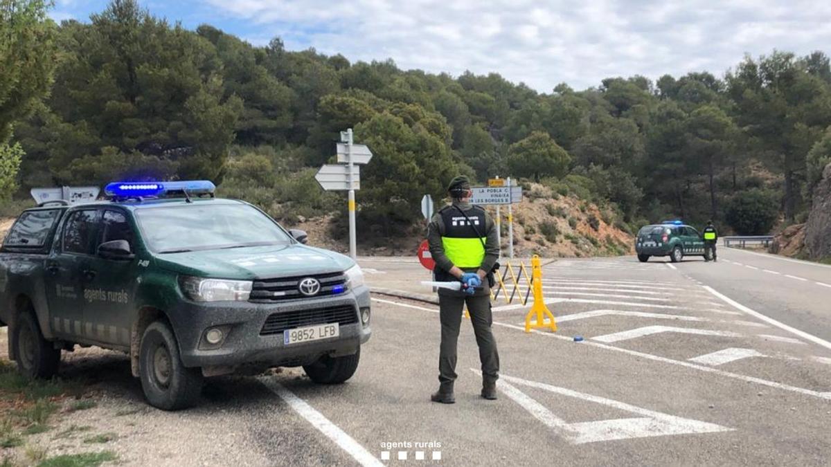 Agentes Rurales durante una intervención