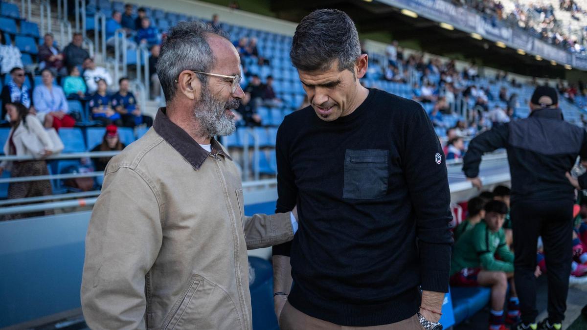 Cervera, junto a Antonio Hidalgo.