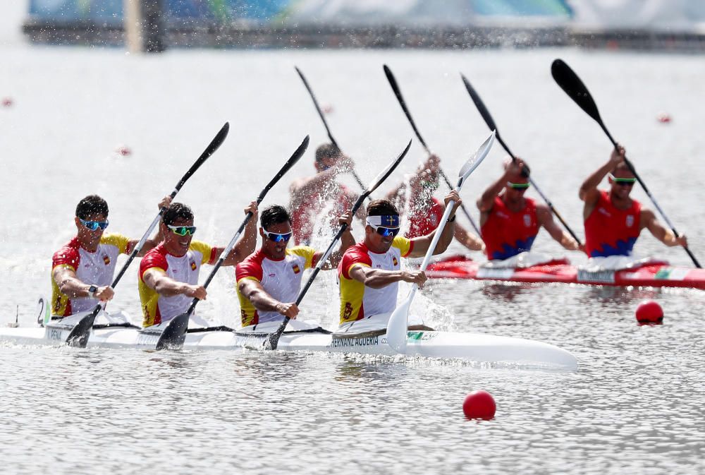 El K-4 del asturiano Hernanz acaba quinto en los Juegos de Río