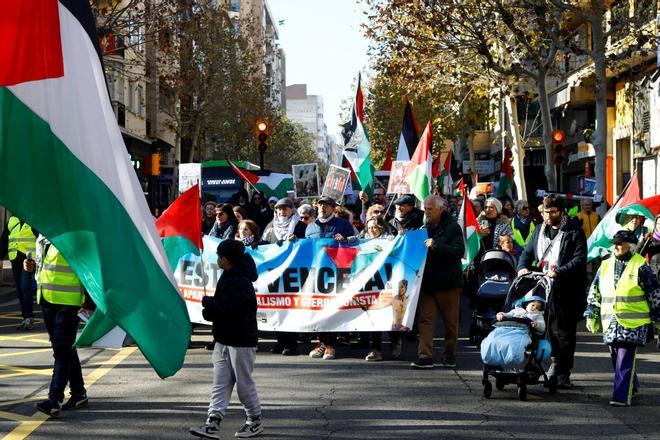 Clamor en Zaragoza en solidaridad con el pueblo palestino