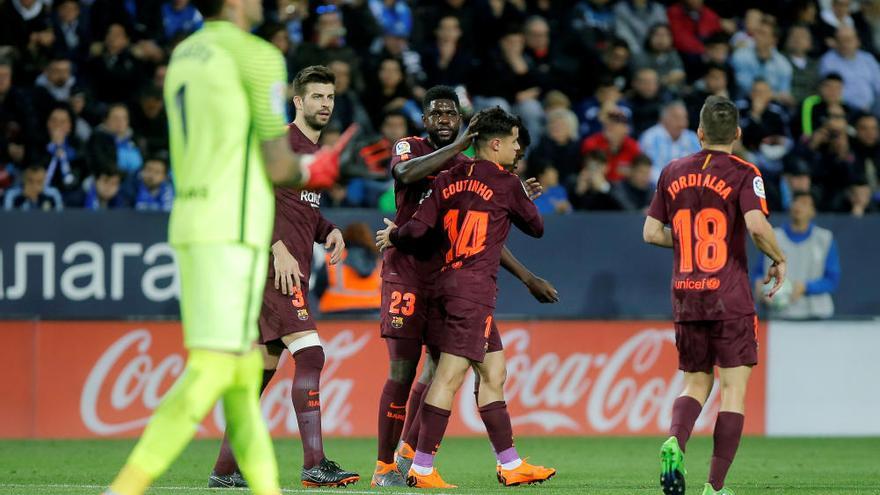 El Barça no pateix a la Rosaleda