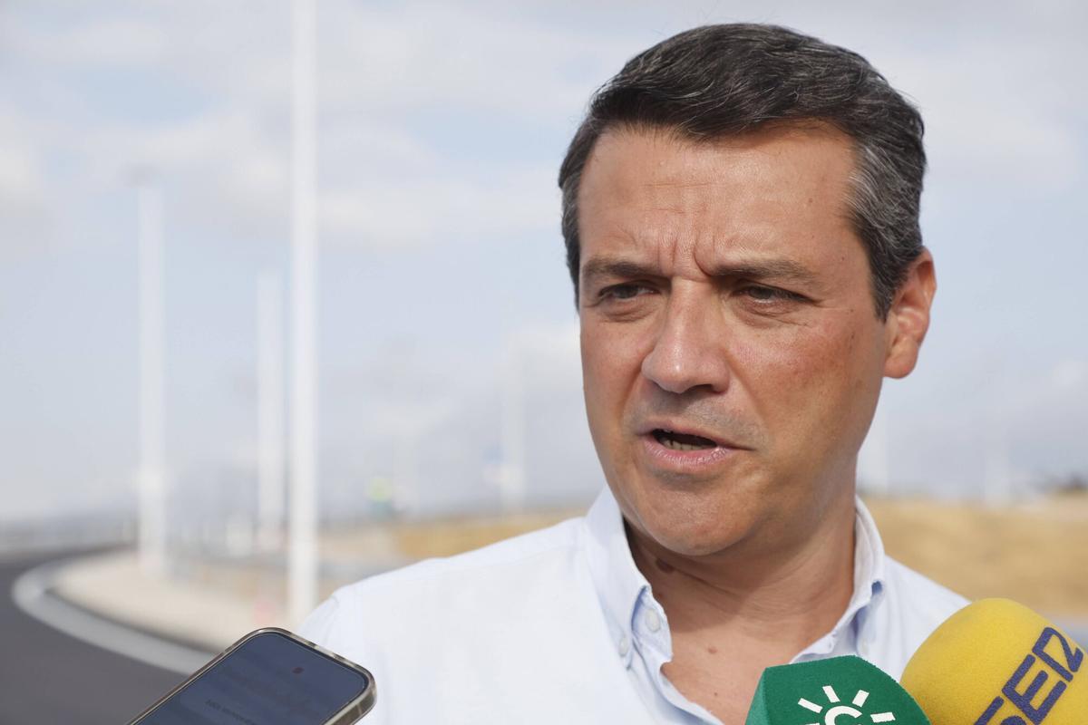 Bellido atendiendo a los medios este jueves.
