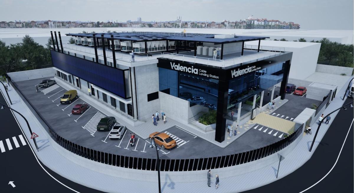 Centro de datos donde desembocará el cable submarino.