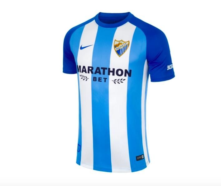 Nueva equipación del Málaga CF.