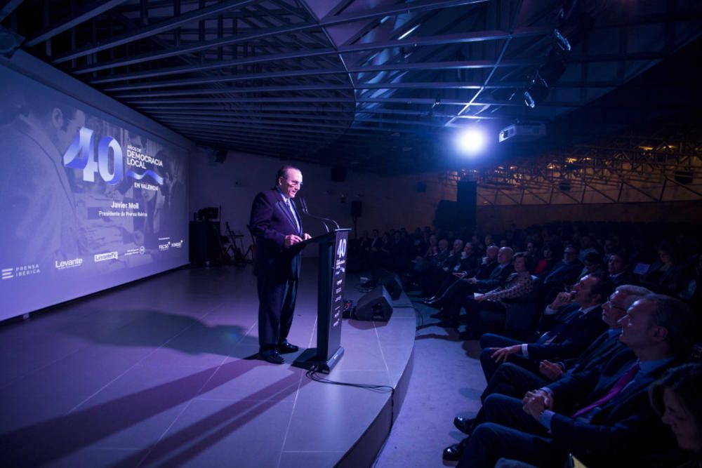 Gala de los 40 años de democracia local en Levante-EMV