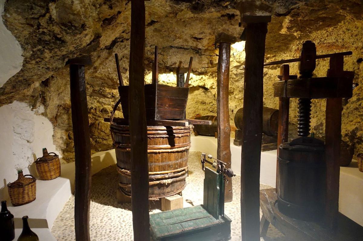 The wine cellar, inside the ethnographic museum.