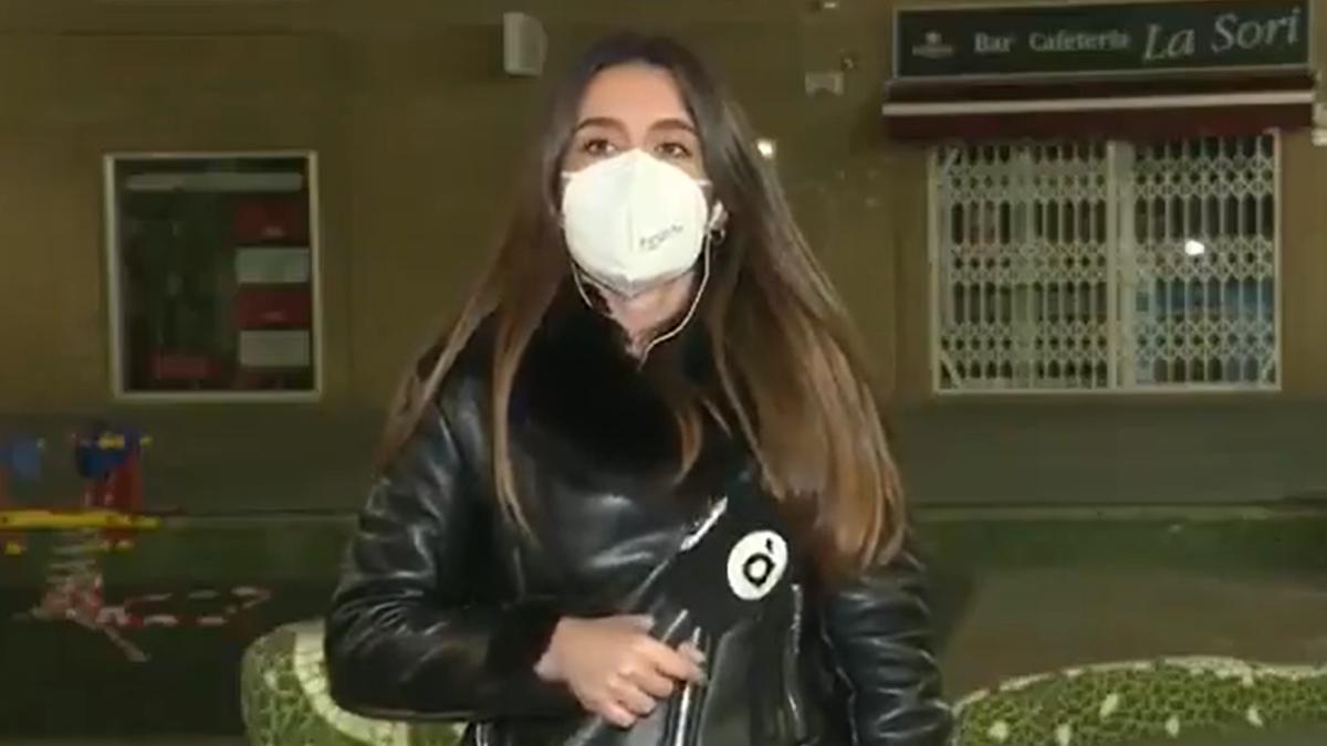 La periodista de À Punt, Elena Riego