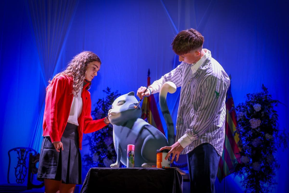 Un momento del espectáculo infantil