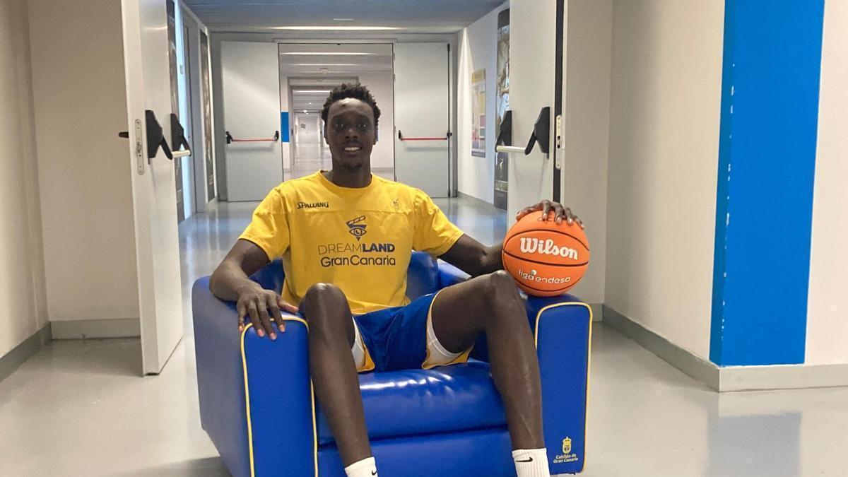 Kur Kuath, en los pasillos del Gran Canaria Arena.