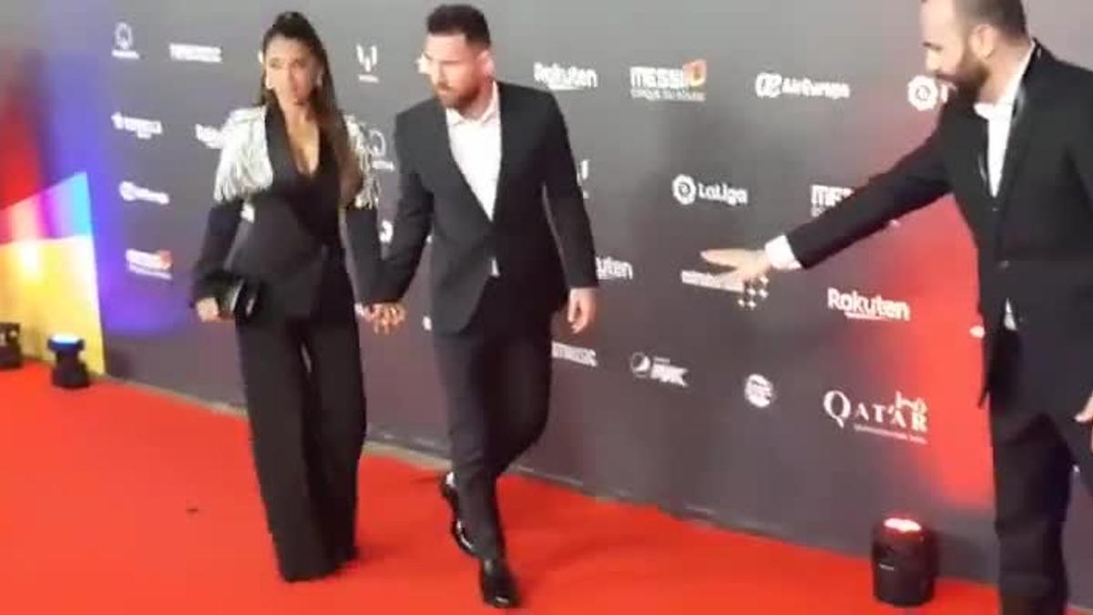 Messi, a su llegada al estreno