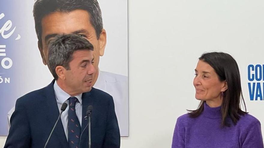 Carlos Mazón y Ruth Merino, en la presentación del equipo económico