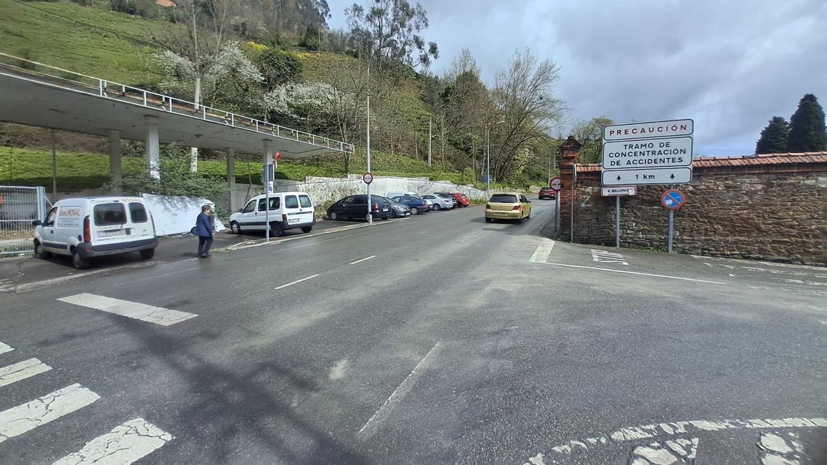 El lugar del accidente.