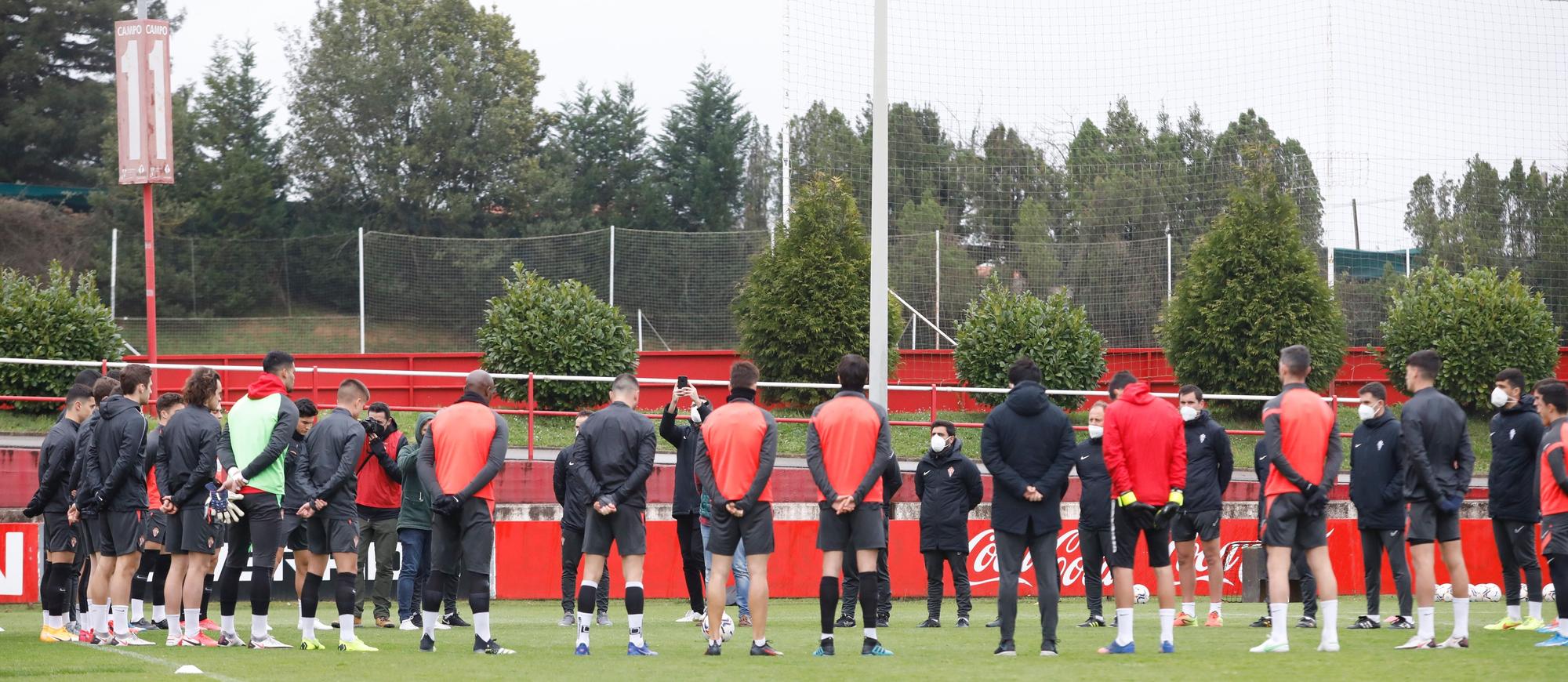 Entrenamiento del Sporting