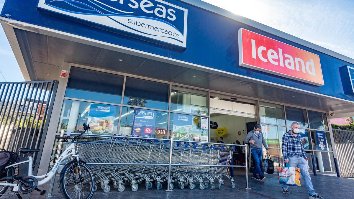 Supermercado británico Overseas Iceland en Benidorm