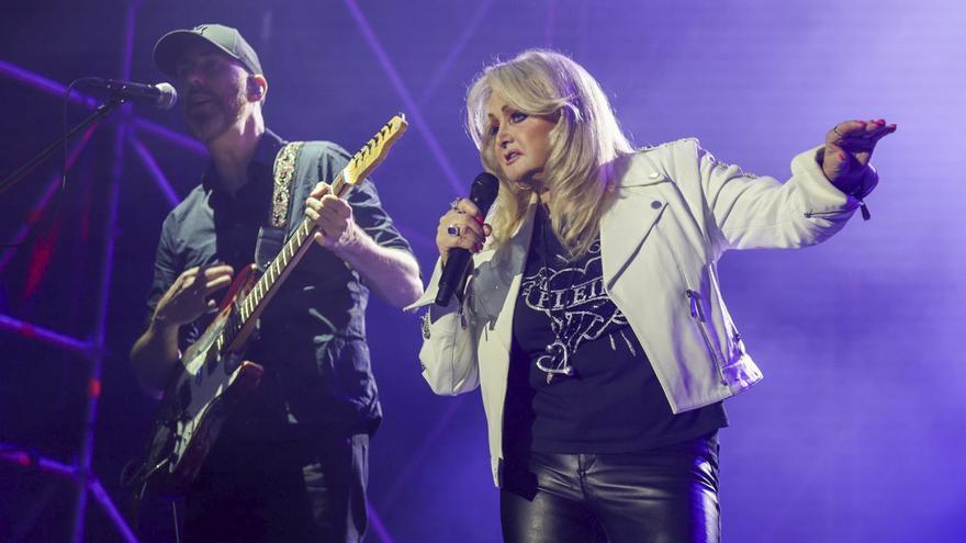 Concierto de Bonnie Tyler en las fiestas de María Pita este verano. | Germán Barreiros/Roller Agencia